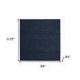 thumbnail image 3 of 7' X 7' Midnight Blue Square Non Skid Indoor Outdoor Area Rug, 3 of 6