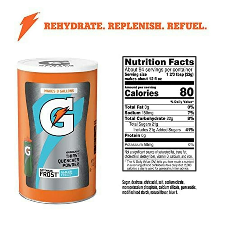 Gatorade Thirst Quencher Glacier Freeze Powder, 76.5 oz photo 2