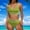 Green, variant on Bzhegqhd Bikini Sets for Women High Waist Clearance,Swimsuits for Women 2 Piece Hawaiian Tropical Print Swim Cami Bra and Ruffles Bathing Sets Beachwear
