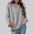 thumbnail image 2 of Futezty Crewneck Sweatshirts Women Trendy Casual Long Sleeve Tops Cute Teen Girls Crew Neck Sweatshirt Sweaters 2024, 2 of 5