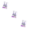 thumbnail image 2 of Advancent Ramos de flores secas Flores prensadas Decoraciones de mixtas Hermosos accesorios de bricolaje para tarjetas de boda kit de flores juego de flores moradas 3piezas, 2 of 6