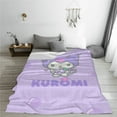 thumbnail image 2 of Kuromi And My Melody Fleece Blanket Super Soft Cozy Throw Blanket 50"X40", Lightweight Fuzzy Comfy Flannel Blanket Warm Plush Throw Blankets For Couch, Sofa, Bed, 2 of 7