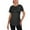 Black T-shirt for women, variant on jtjvou Women's Long Workout Tops,Short Sleeve Mesh Open Back Loose Fit Gym Athletic Running Shirts Exercise Tee Pink XL