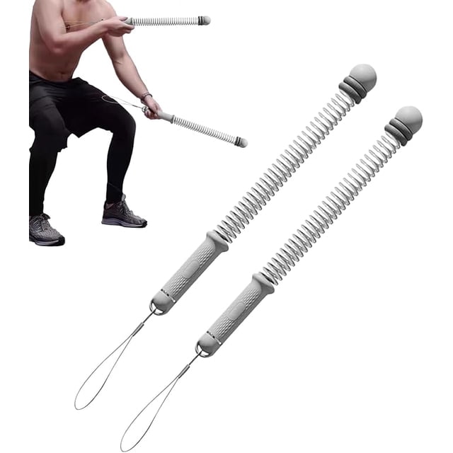 Cordless Battle Ropes - Fitness Exercise Equipment,Cordless Spring Fitness Rope - for Muscle Building Arm Recovery Home Sports Outdoor Park Beach Apartment