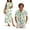 Green Polynesian, variant on Garronmavis Pink Hibiscus Matching Couple Outfits Husban and Wife Clothing Men's Short Sleeve Shirt Light Hawaiian Tops and Women's Summer Dress with Pocket Hawaiian Sundress