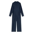 thumbnail image 6 of Yartina Work Coveralls for Women Long Sleeve Button Down Jumpsuit Rompers Mechanic Work Jumpsuit Navy Blue S, 6 of 7