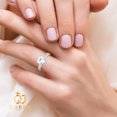 thumbnail image 5 of 925 Sterling Silver Heart-cut Diamond CZ Ring, 5 of 7