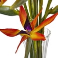 thumbnail image 2 of Nearly Natural Large Birds of Paradise with Vase in Orange, 2 of 4