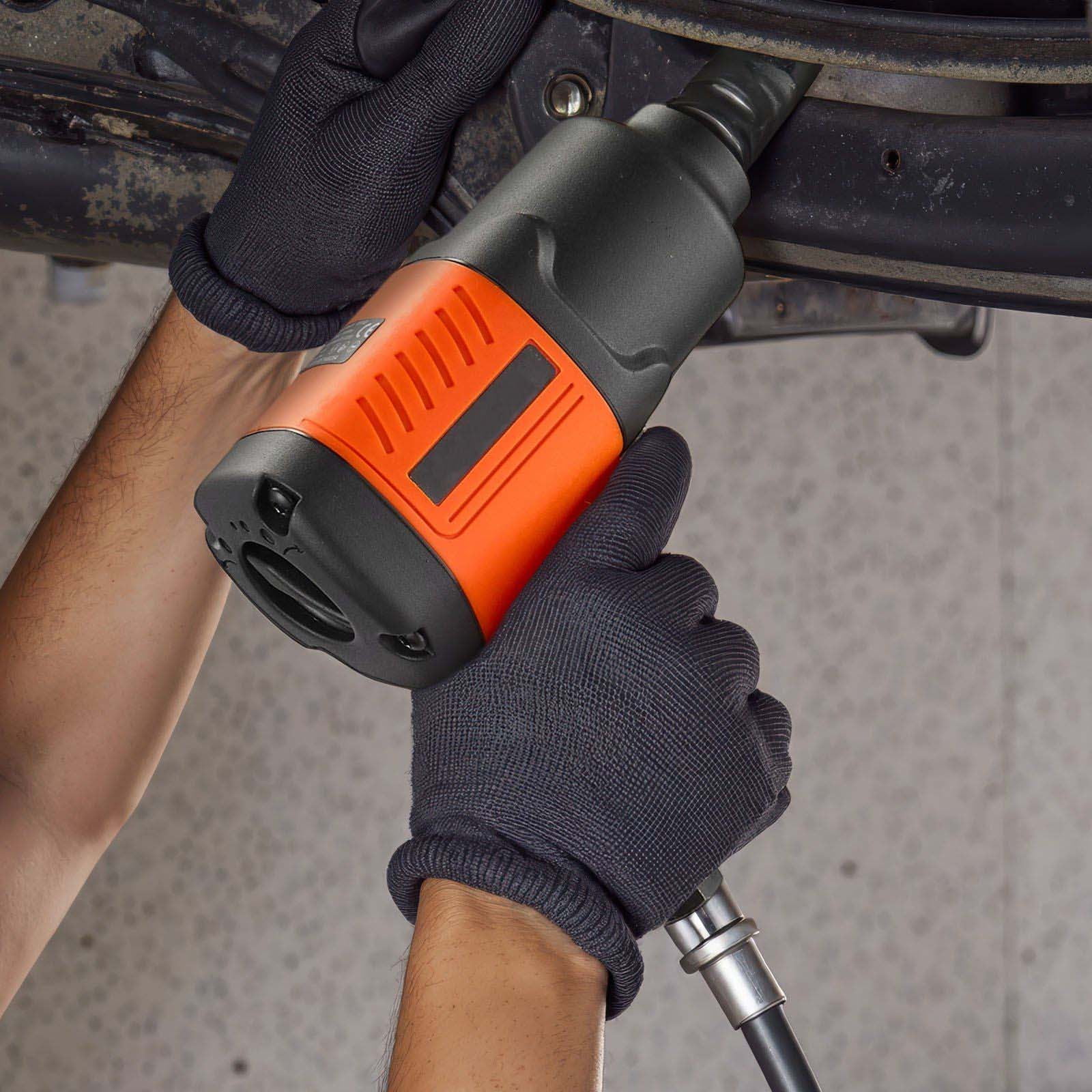 1/2" Drive Air Impact Wrench - 1100 ft-lbs Pneumatic Impact Gun, 7500 RPM, 4-Speed Adjustable, Lightweight for Auto Repair & Vehicle Maintenance
