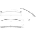 thumbnail image 5 of Jeffrey Alexander 678-18 Wheeler 18" Center To Center Transitional Beveled Arch Bow, 5 of 7