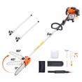 thumbnail image 1 of Gas Pole Saw Rotatable Head 43CC 2-Stroke Tree Trimmer 10 in Cutting Bar, 1 of 6