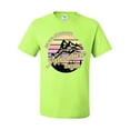 thumbnail image 2 of Wild Bobby Let Our Classroom Adventure Begin Mountain Sunset Light Colors Pop Culture Men Tee, Safety Green, X-Large, 2 of 6