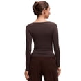 thumbnail image 2 of CRZ YOGA Softembrace Boat Neck Long Sleeve Top, Casual, Ultra Soft,  Shirts for Women, 2 of 6