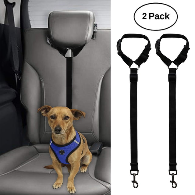Cinturones de seguridad para perros y gatos Vhermosa FLD-2643 paquete de 2