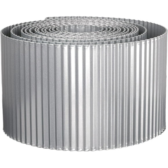 FT Corrugated Galvanized Steel Garden Edging TallBendable Sturdy Landscape Lawn Fence Metal Long Strips of Garden Border for Raised Flower Bed Tree Surrounds Yard Pathway