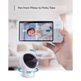 thumbnail image 4 of eufy Security Baby Monitor Spaceview E110 con cámara de seguridad y audio bidireccional, resolución HD 720p, visión nocturna, pantalla de 5", lente gran angular de 110° incluida, reproductor de canció, 4 of 5