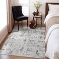 thumbnail image 6 of SIXHOME 3'x5' Area Rugs for Living Room Modern Abstract Area Rugs Machine Washable Rugs Soft Neutral Carpet Rugs for Bedroom Kitchen Entrance Aesthetic Home Decor Non Slip Rug Gray, 6 of 6