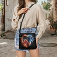 thumbnail image 5 of Kuiaobaty Fire Wolf Galaxy Print Crossbody Bag for Women, Casual Waterproof Vegan Leather Shoulder Purse with Adjustable Strap, Large Capacity Hobo Handbag Crossbody for Travel, 5 of 7