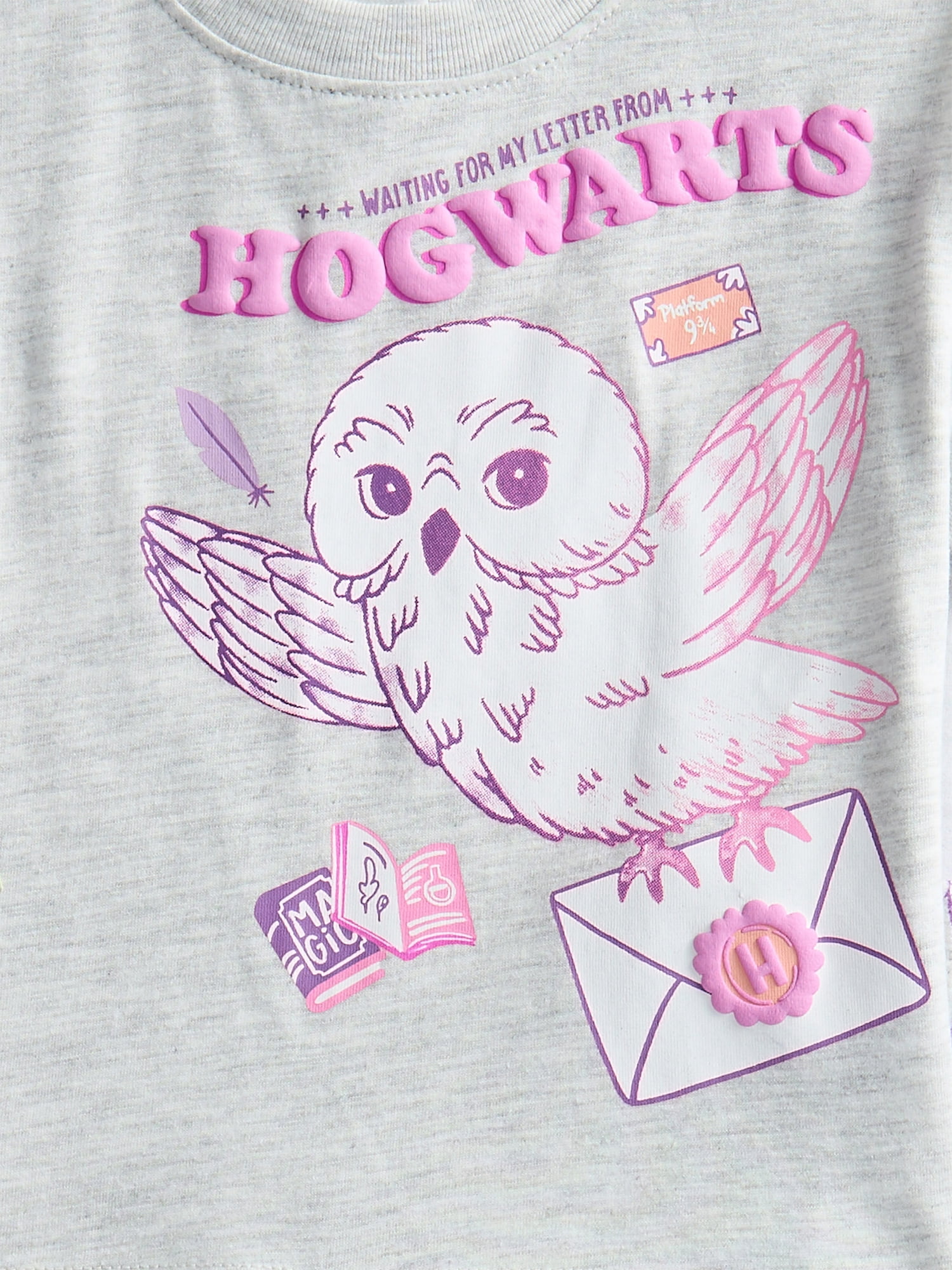 Harry Potter Baby Girl's Graphic Tee and Bike Shorts, 2 Piece Set, Sizes 0/3M-24M