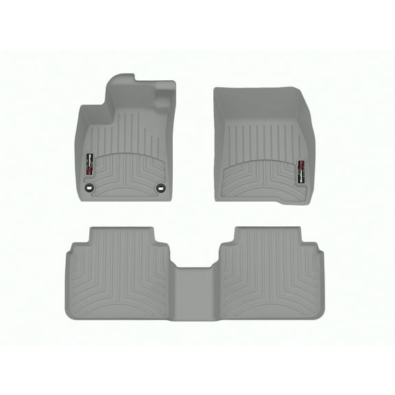 WeatherTech Custom Fit FloorLiners compatible with Honda Accord, Accord Hybrid - 1st & 2nd Row, Grey