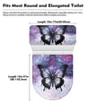 thumbnail image 6 of SEANATIVE Galaxy Butterfly Toilet Seat Cover for Bathroom Polyester Fabric Soft and Breathable Toilet Lid Cover and Toilet Tank Cover Universal for Most Toilet Bowl Lids, 2PCS, 6 of 7