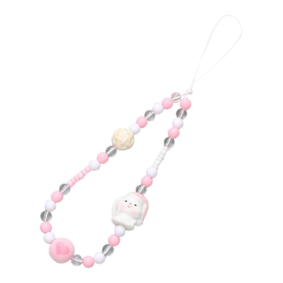 yotijay Beaded Phone Lanyard Wristlet Lightweight Cute Beaded Phone Case Wrist Strap 22cm