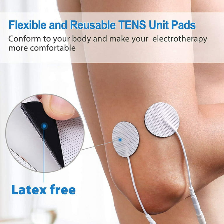  LotFancy Tens Unit Pads Compatible with Omron TENS Units, 10PCS Electrode  Pads, (3.75” x 2.5”) Medium Size : Health & Household