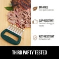 thumbnail image 6 of Meat Claws for BBQ Grilling, 7 Claw Food Shredding Fork, Green Stainless Steel by Gorilla Grip, 6 of 10