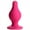 Pink, variant on Squeeze-It Squeezable Silicone Tapered Anal Plug, Large, Blue
