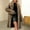 *Gray, variant on ClodeEU Women's Winter Long Faux Fur Jacket,Long Sleeve Notched Lapel Open Frong Plush Cardigan Coffee,Womens Plus M