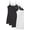 Black, Black, Black, White, variant on Women Value Pack Long Camisole Cami - Black, Black, Black, Black, Small