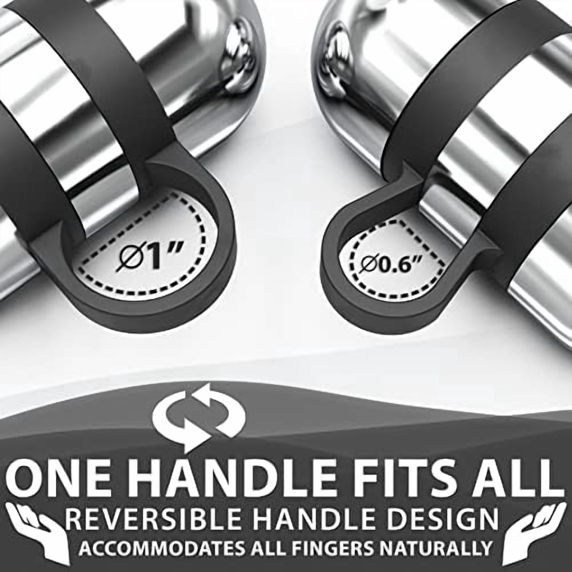 Voylla Cardio Hand Weights. Steel Hand Weights Dumbbell Set with Anti-Slip Silicone Finger Loop for Workout, Fitness, Training for Men and Women. Sold In Pairs. Available in 1lb, 1.5lb and 2lb Sets