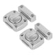 thumbnail image 5 of Pestillo giratorio de aleación de zinc para muebles, puerta de baño, color plateado, 5 of 14