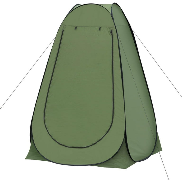 GVDV Pop Up Privacy Tent, Portable Outdoor Toilet Shower, Green