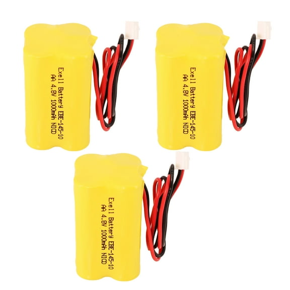 3pc Exit Sign Lighting Battery Lithonia D-AA650BX4 Squared Shape Pack