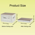 thumbnail image 3 of Outdoor Folding Storage Box Large Capacity Car Trunk Organizer with Wood Cover, Portable Foldable Storage for Camping, Home & Outdoor Use, 3 of 8