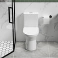 thumbnail image 4 of ADA Compliant 17" Comfort Height Toilet with Dual Flush Technology, WaterSense Certified, Rimless Bowl & Soft-Close Seat, 12" Rough-In, Gloss White, 4 of 9