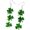 4, variant on St. Patrick's Day Shamrock Earrings for Women Glitter Clover Dangle Earrings Triple Clover Accessories
