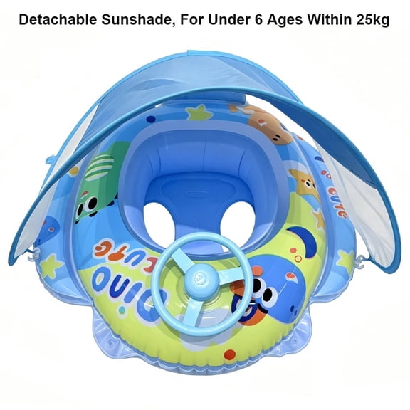 Sunshade Swim Tube Inflatable Swimming Seat Ring Pool Float Swim Accessory Summer Water Sports Swimming Circle Swim Float ﻿ ﻿ ﻿