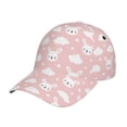 thumbnail image 6 of Lsque Rabbit And Cloud Baseball Cap Trucker Low Profile Hat Golf Dad Hat Adjustable Original Classic Unconstructed Plain Cap Men Women, 6 of 9