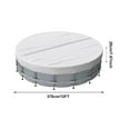 thumbnail image 2 of HaoXun 144 Inch Diameter Circular Swimming Pool Cover - All-Weather Protective Cover with Winch Cable for Above Ground Pools and Hot Tubs, 2 of 2