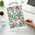 thumbnail image 2 of FMSHPON Cactus Flowers Roses Clipboard Hardboard Wood Nursing Clip Board and Pull for Standard A4 Letter 13x9 inches, 2 of 2
