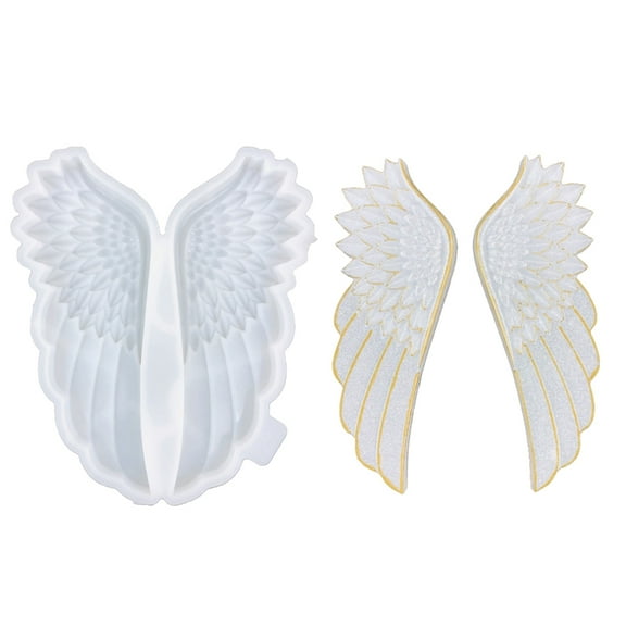 Angel Wing Shaped Decorations Mould Flexible Silicone Jewelry Mold for Crafting