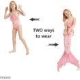 thumbnail image 3 of 4PCS Mermaid Tails for Swimming for Girls Kids Mermaid Swimsuit Costume Princess Bikini Set Bathing Suits_Special Gift, 3 of 5