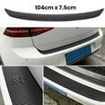 thumbnail image 5 of Car Rear Bumper Sill Body Guard Protector Plate Trim Cover Strip CARBON FIBER, 5 of 8