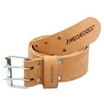 thumbnail image 2 of MECHTOOLS 2" SADDLE LEATHER TOOL BELT WITH DOUBLE BUCKLE (NATURAL) FITS 29" - 45", 2 of 7