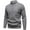 Gray, variant on Hrsba Men's Cardigan Sweaters Stand Collar Long Sleeve Solid Color Button Detail Pocket Knit Pullover Warm Knit Sweater Men for Winter
