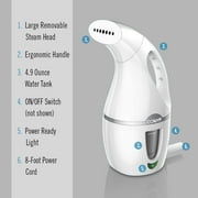 Conair Handheld Travel Garment Steamer for Clothes, CompleteSteam 1100W, For Home, Office and Travel GS2WB
