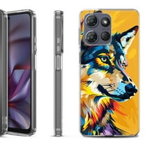 Shockproof Protective Phone Case for Motorola Moto G Play 2026, by OneToughShield - Wolf Art