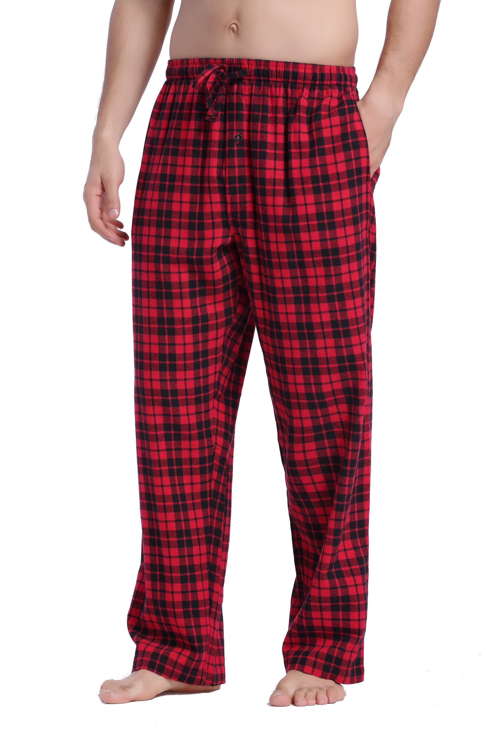 CYZ Mens 100 Cotton Super Soft Flannel Plaid Pajama Pants Clothing